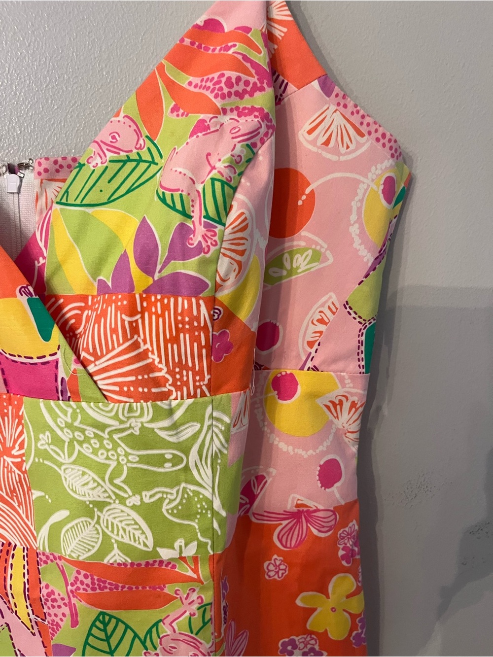 Lilly Pulitzer Patchwork Floral Dress - Size 6 - Picture 5 of 11